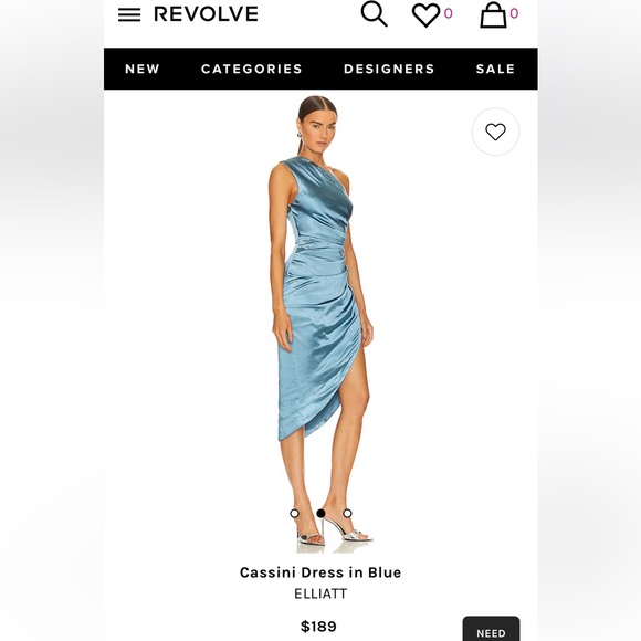 Cassini Dress in Blue (Revolve) - Picture 2 of 7